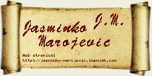 Jasminko Marojević vizit kartica